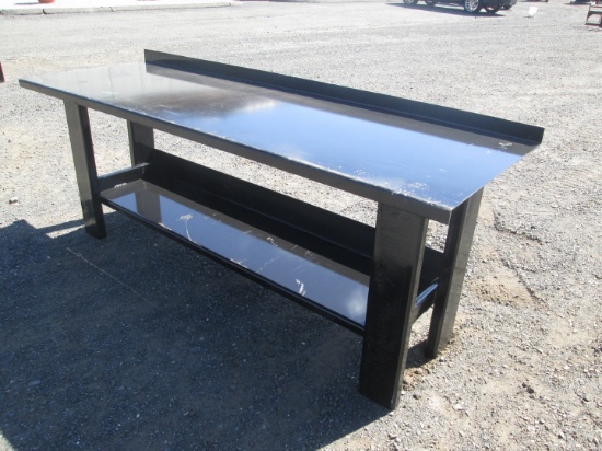 Steel Workbench With Shelf