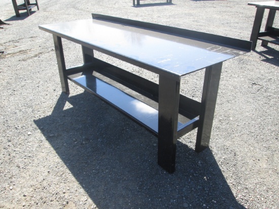 Steel Workbench With Shelf