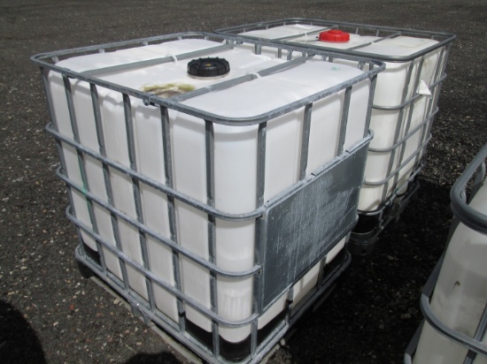 (2) 250 Gallon Plastic Tote Tanks