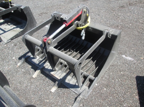48" Rock Bucket Grapple With Teeth
