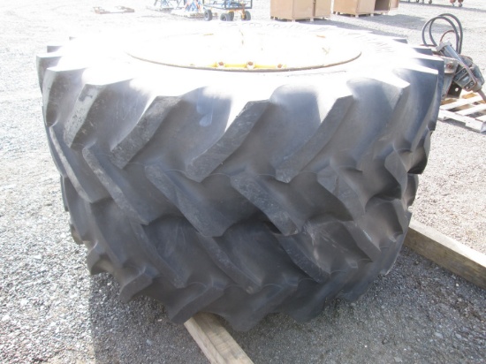 (2) 20.8R42 Tractor Tires