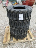 (4) 12-16.5 Skid Steer Tires