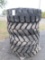 (4) 17.5R25 Radial Wheel Loader Tires