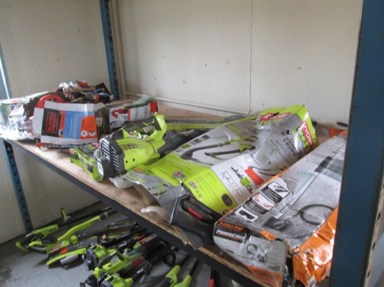 Assorted Gas/Electric/Battery Powered Tools