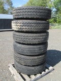 (6) Assorted Truck Tires,
