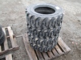 (4) 10-16.5 Skid Steer Tires