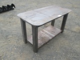 Steel Workbench With Shelf