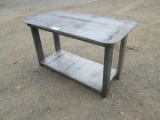 Steel Workbench With Shelf