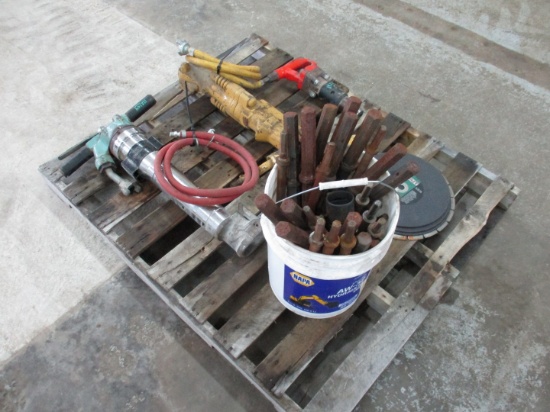 Quantity of Air Hammers, Bits, Saw Blades