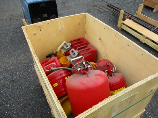 Assorted Metal/Plastic Gas Cans