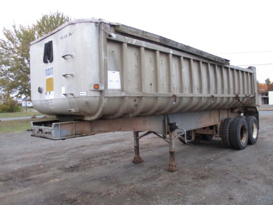 1987 Fruehauf 27' T/A Aluminum Dump Trailer