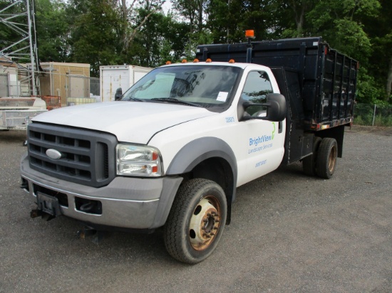 2005 Ford F-550 XL S/A Flatbed Dump Truck