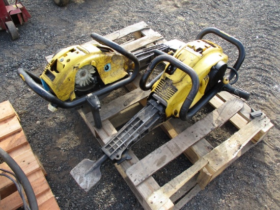 (2) Atlas Copco Gas Powered Jackhammers