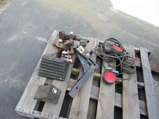 Assorted Trailer Hitches and Parts