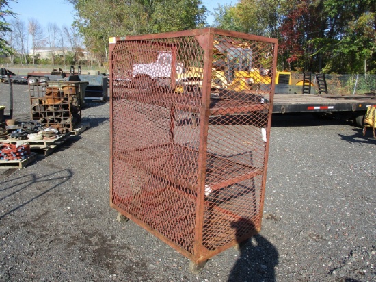 Rolling Cage With Shelves