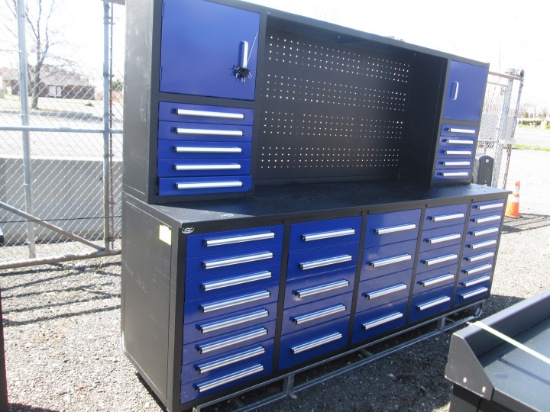 10' Steel Work Bench Cabinet