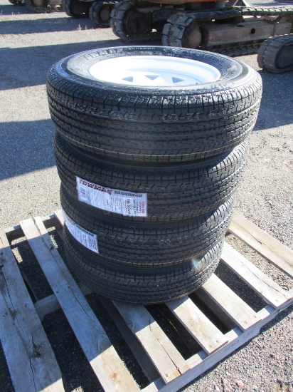 (4) Towmax 205/75R15 Trailer Tires