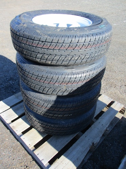 (4) Rainier 225/75R15 Trailer Tires