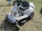 White Ride On Mower