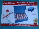 Greatbear Ratchet Tie Down Kit With Steel Box