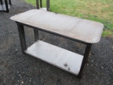 Steel Workbench With Shelf