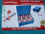 Greatbear Ratchet Tie Down Kit With Steel Box