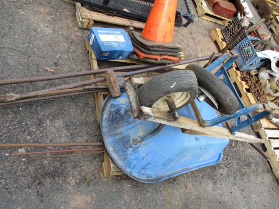 Quantity of Water Main Tools, Wheelbarrow,