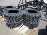 (4) Camso 12-16.5 Skid Steer Tires