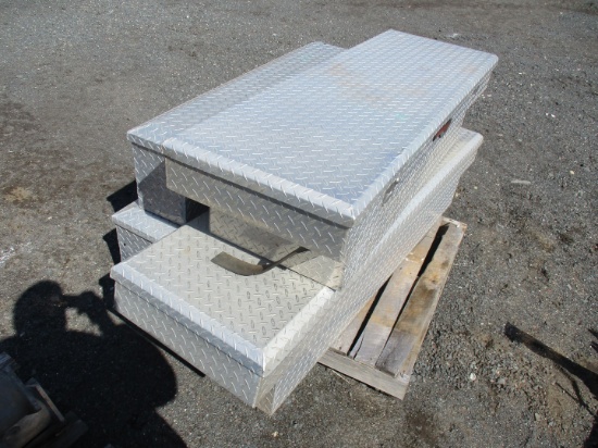 Quantity of (4) Aluminum Truck Tool Boxes