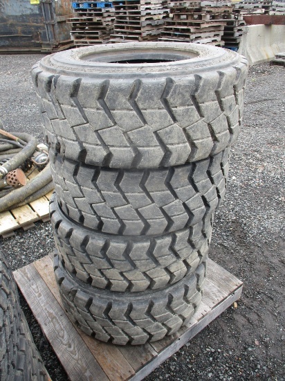 (4) Galaxy 12x16.5 Skid Steer Tires