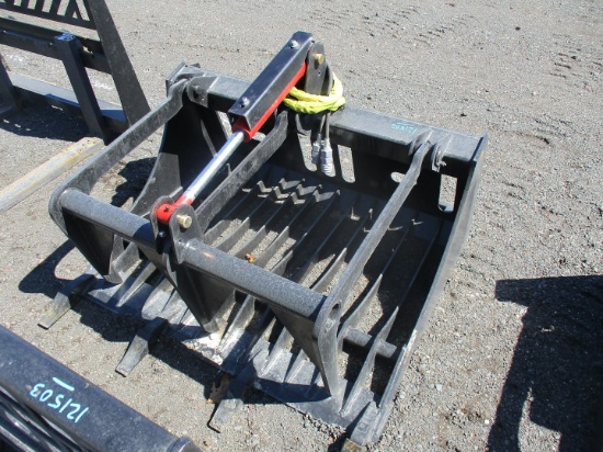 48" Skeleton Bucket Grapple With Teeth