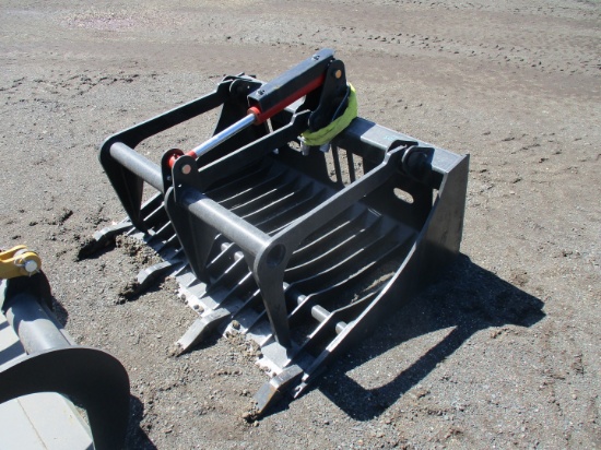 48" Skeleton Bucket Grapple With Teeth