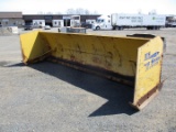 RCS 14' Snow Pusher With Rubber Edge