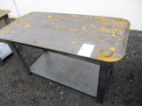 Steel Workbench With Shelf
