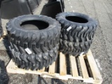 (4) Camso 12-16.5 Skid Steer Tires
