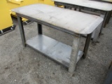 Steel Workbench With Shelf