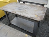 Steel Workbench With Shelf