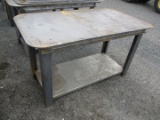 Steel Workbench With Shelf