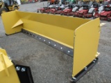 14' Snow Pusher With Rubber Edge