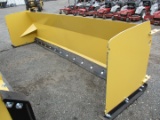 14' Snow Pusher With Rubber Edge