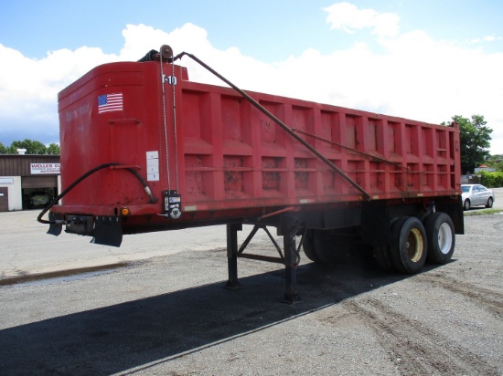 1987 Hyundai 26' T/A Steel Dump Trailer