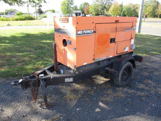 MQ Whisperwatt DCA-25SSIU Tow Behind Generator