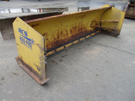 RCS 10' Snow Pusher With Rubber Edge