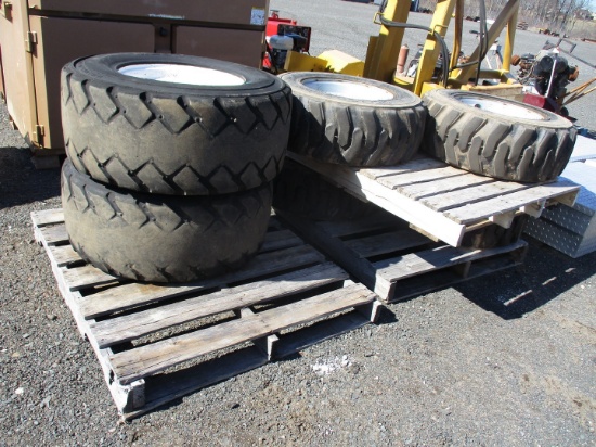 (4) Firestone 10-16.5 Tires With Rims,