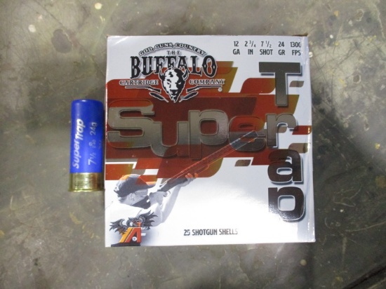 250 Rounds of Buffalo 12 Gauge Shotgun Shells