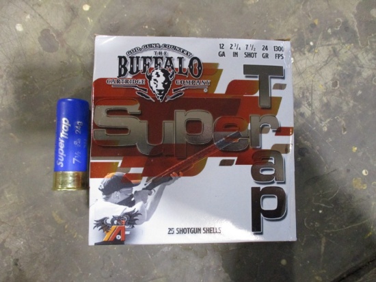 250 Rounds of Buffalo 12 Gauge Shotgun Shells