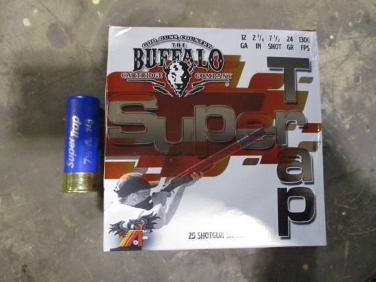 250 Rounds of Buffalo 12 Gauge Shotgun Shells