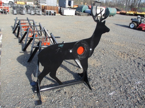 Deer Shooting Target With Heart Flapper