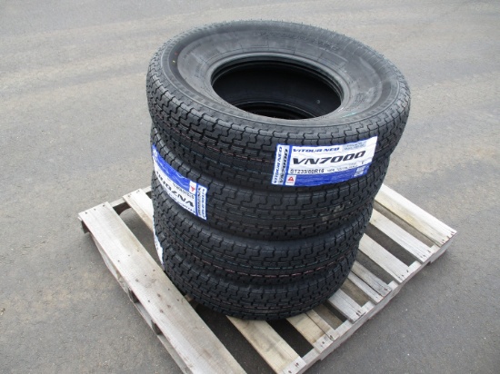 (4) Vitour 235/80R16 Trailer Tires