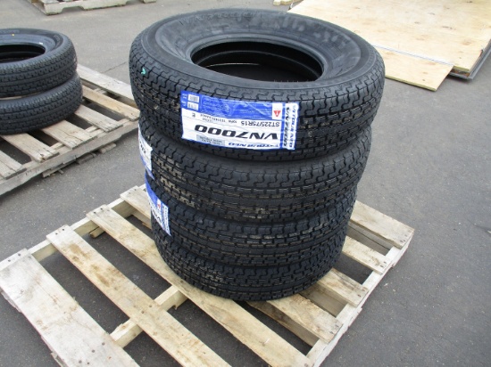 (4) Vitour 225/75R15 Trailer Tires